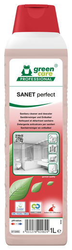 Sanet Perfect detergente disincrostante sanitari flac. 1lt. - 10 fl x ct