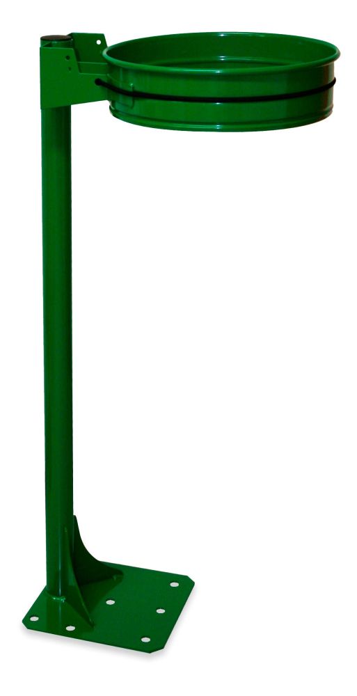 Portasacco per arredo urbano verde,senza coperchio,alto 99cm