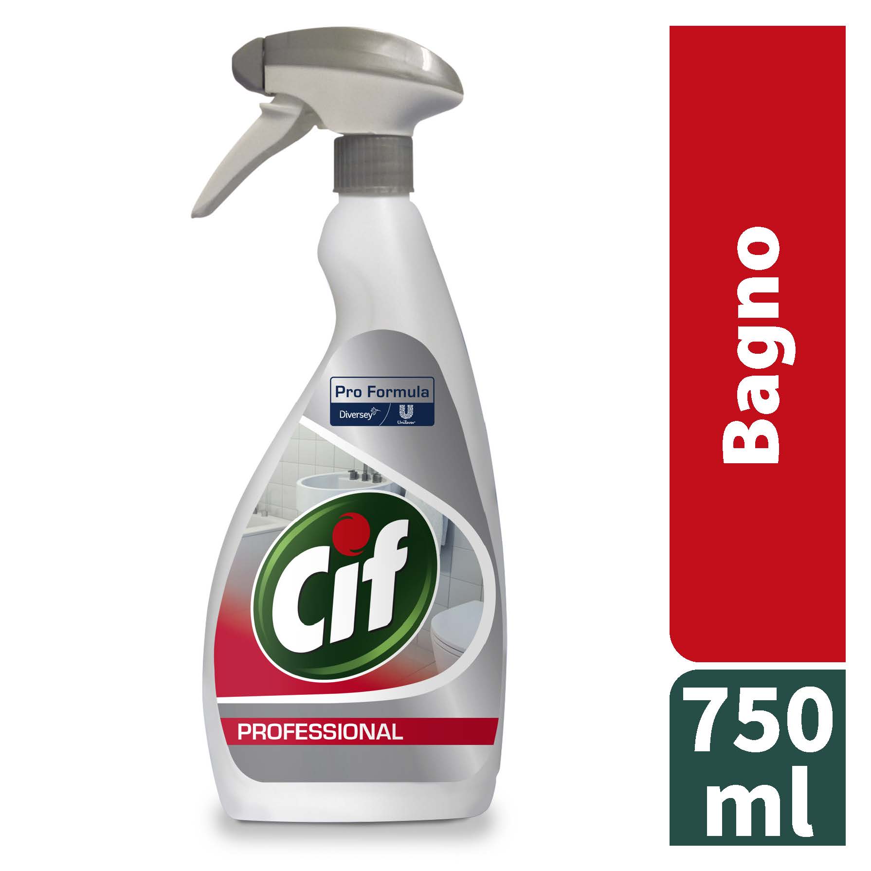 Cif Bagno Professional det. disincrostante trigger 750 ml - 6 pz x ct