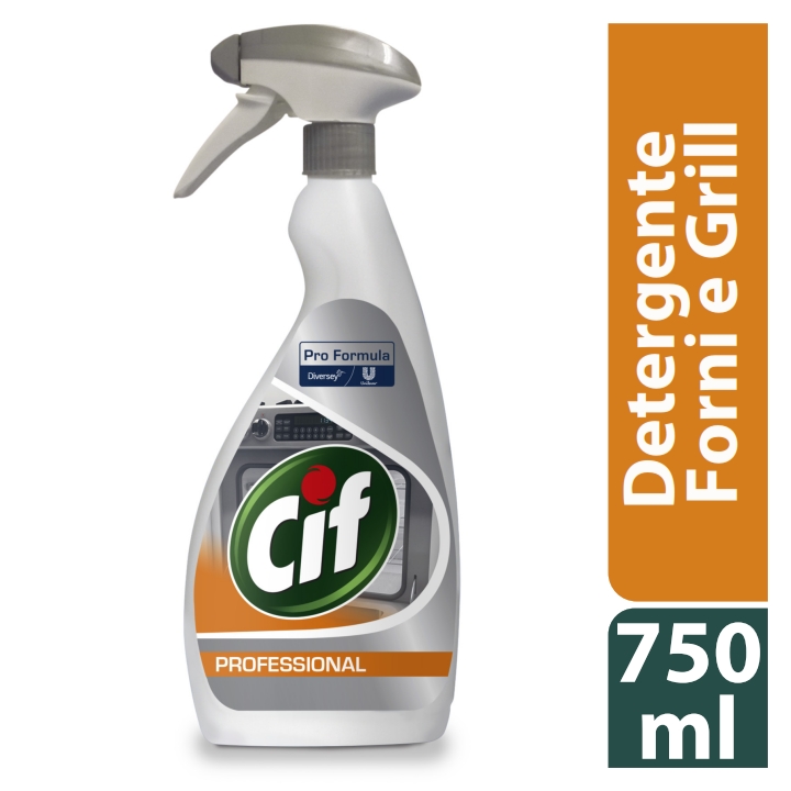 Cif Forni & Grill detergente energico alcalino 750 ml - 6 pz x ct