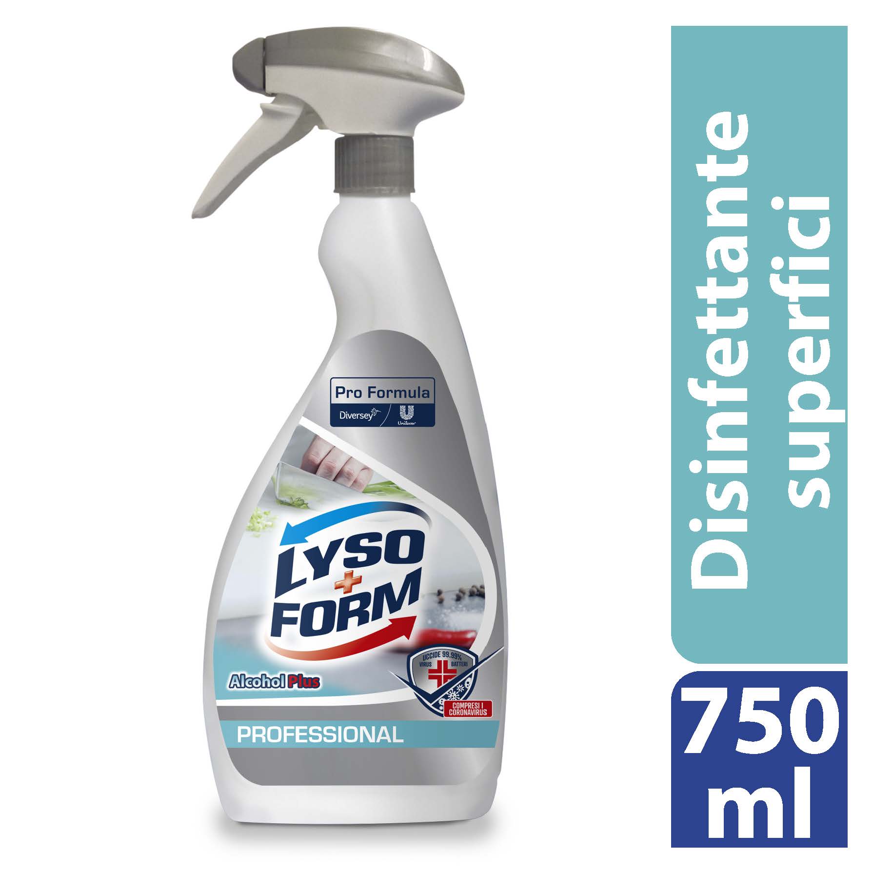 Lysoform Professional Alcohol Plus disinfettante PU 750 - 6 pz x ct ES