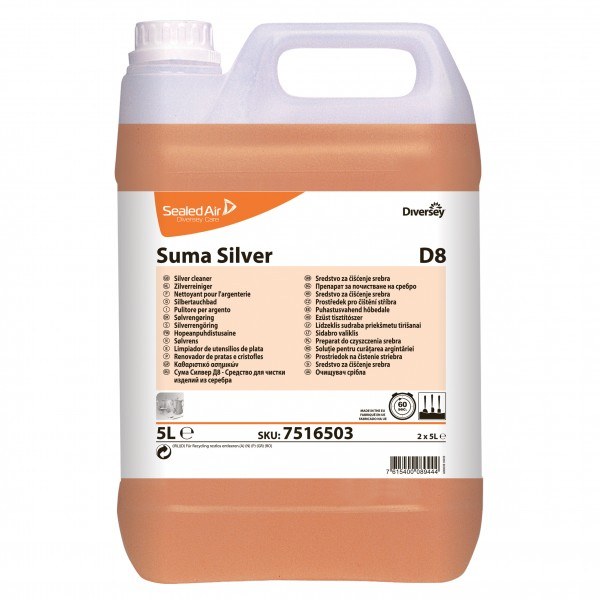 Suma Silver D8 detergente argento - 2 ta x ct