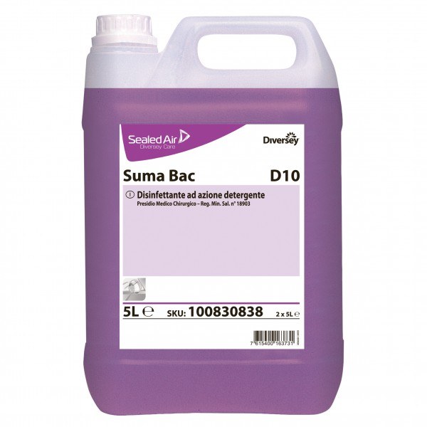Suma Bac D10 Conc detergente disinfettante concentrato 2 lt - 3 pz x ct