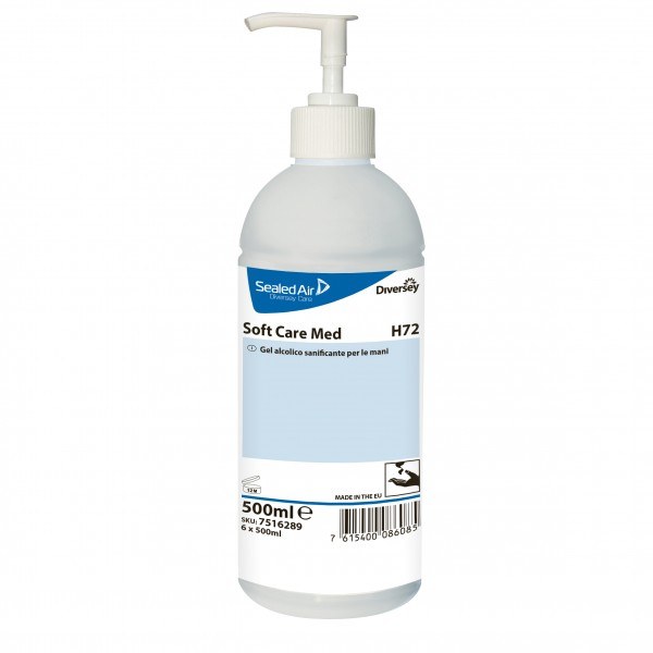 Soft Care Med H5 gel disinfettante mani 800 ml - 6 pz x ct