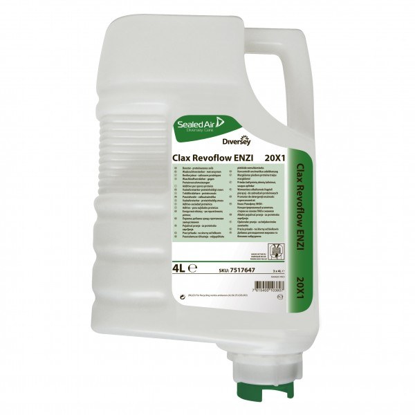 Clax Revoflow Enzi detergente enzimatico 4 lt - 3 pz x ct