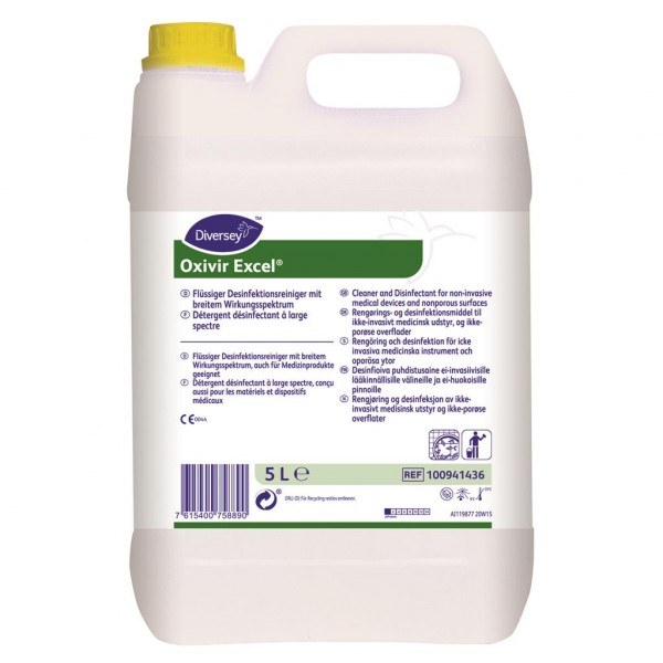Oxivir Excel CE-DM Classe A det. disinfettante conc.-ta 5 lt - 2 ta x ct
