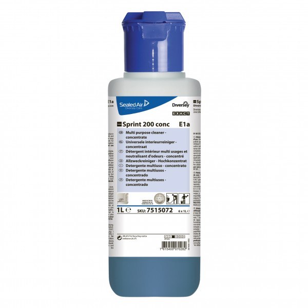 Taski Sprint 200 NC conc. Exact 1 lt + tappo dosatore - 6 pz x ct ES