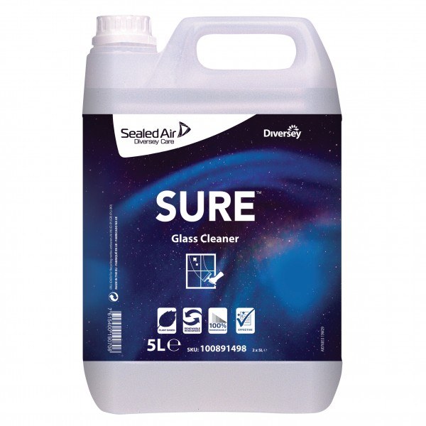 SURE Glass Cleaner detergente vetri e specchi PU 5 lt - 2 ta x ct