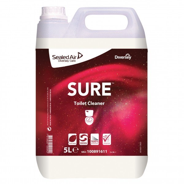 SURE Toilet Cleaner detergente anticalcare WC 750 ml - 6 pz x ct