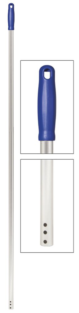 Manico alluminio 3 fori 23 mm 150 cm