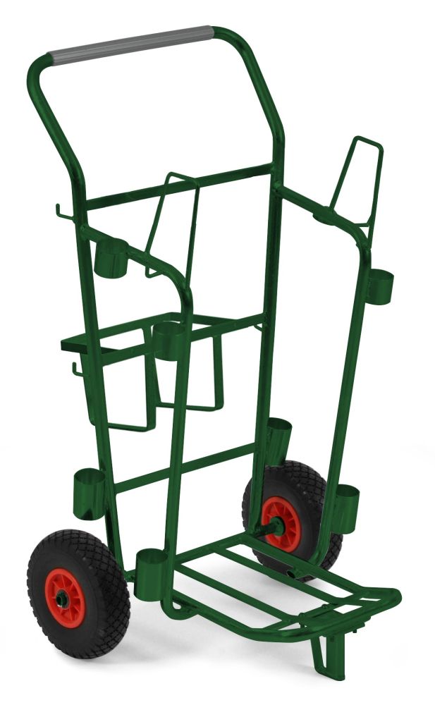 Carrello nettezza urbana ruote d. 260 mm verniciato