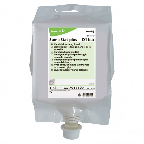Suma Stat-Plus D1 Bac igienizzante stoviglie a mano 2 lt - 3 pz x ct
