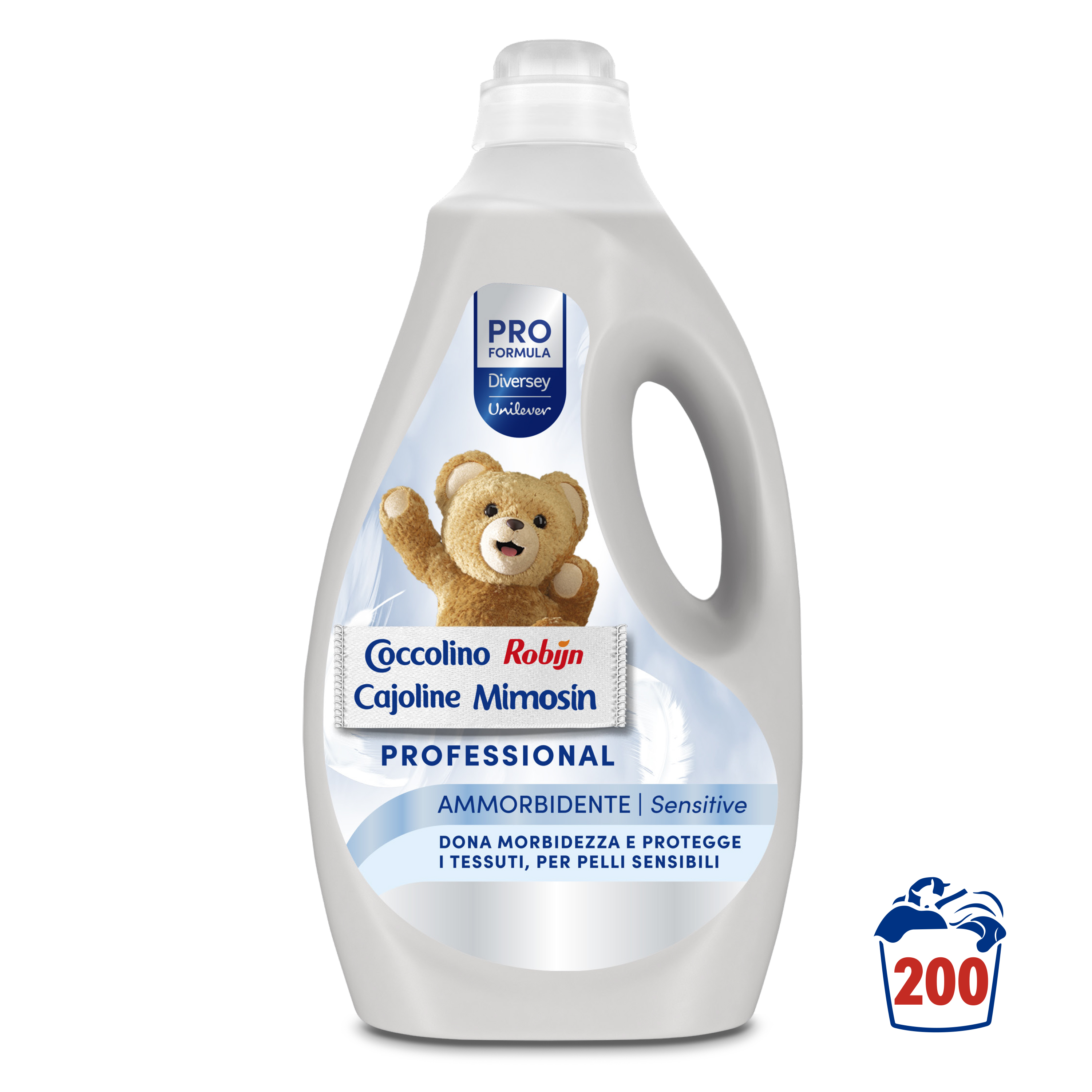 Coccolino sensitive Professional ammorbidente concentrato 5 lt - 2 ta x ct