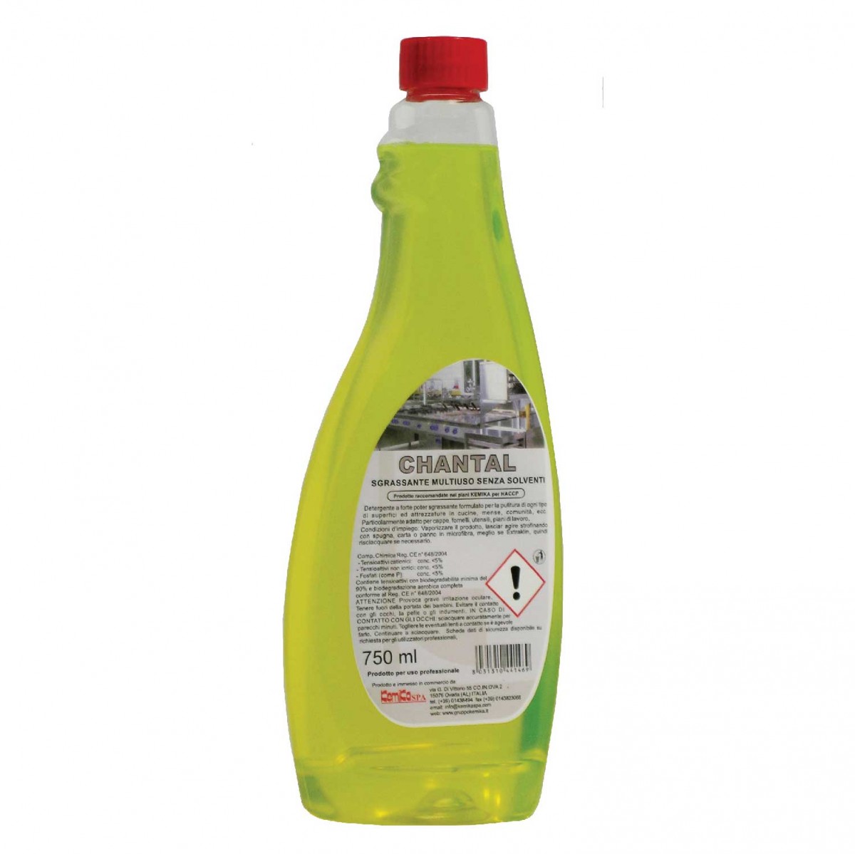 Sgrassante Chantal Kemica PU 750 ml+2 pistole