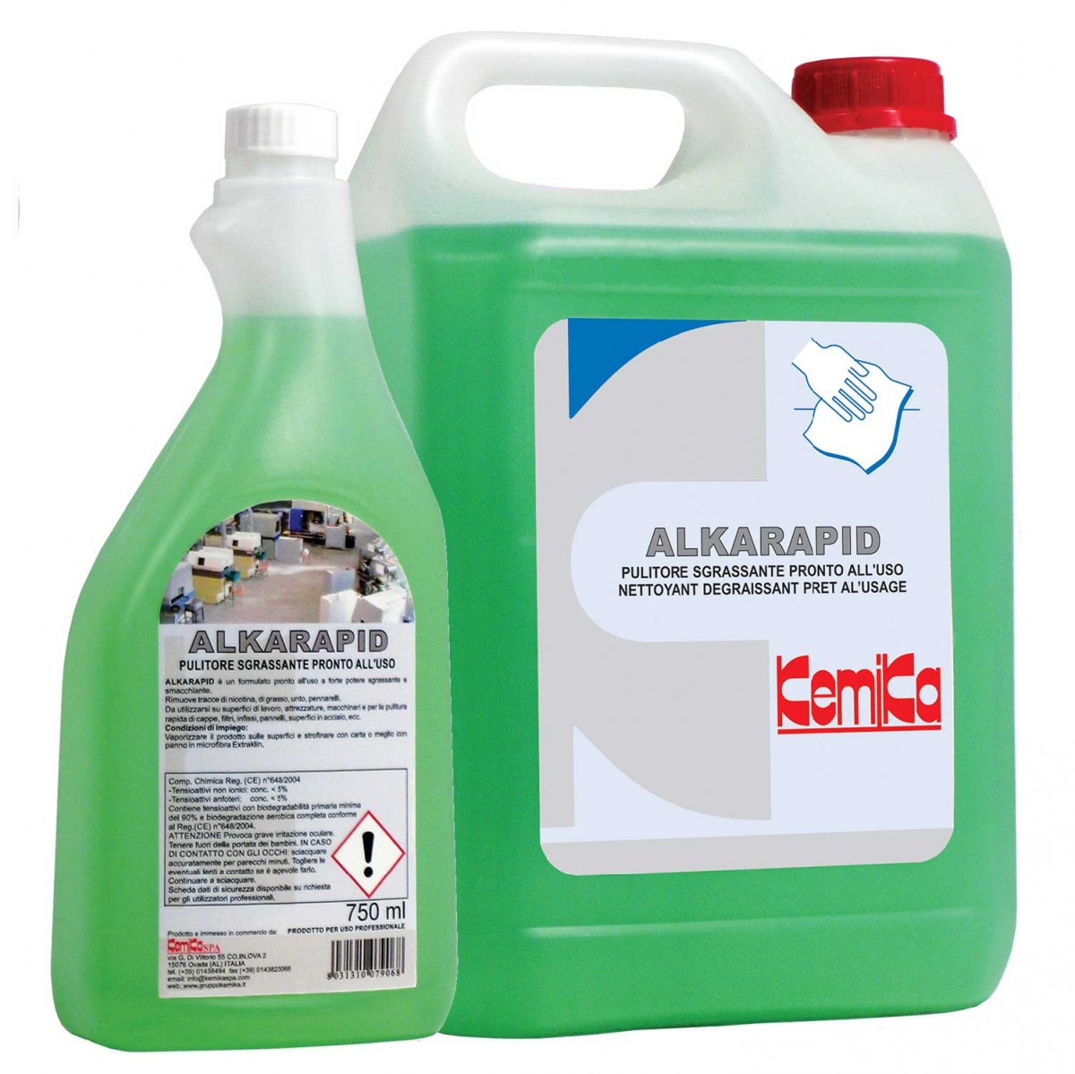 Pulitore sgrassante ALKARAPID ta kg. 5 (Cf 2 pz)