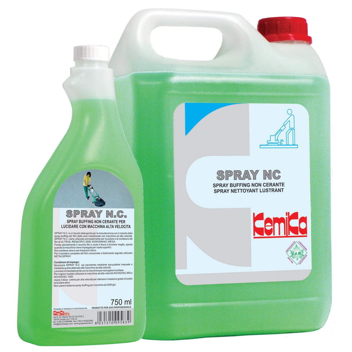 Spray buffing non cerante SPRAY NC ta 5 lt. (cf. 2 pz)