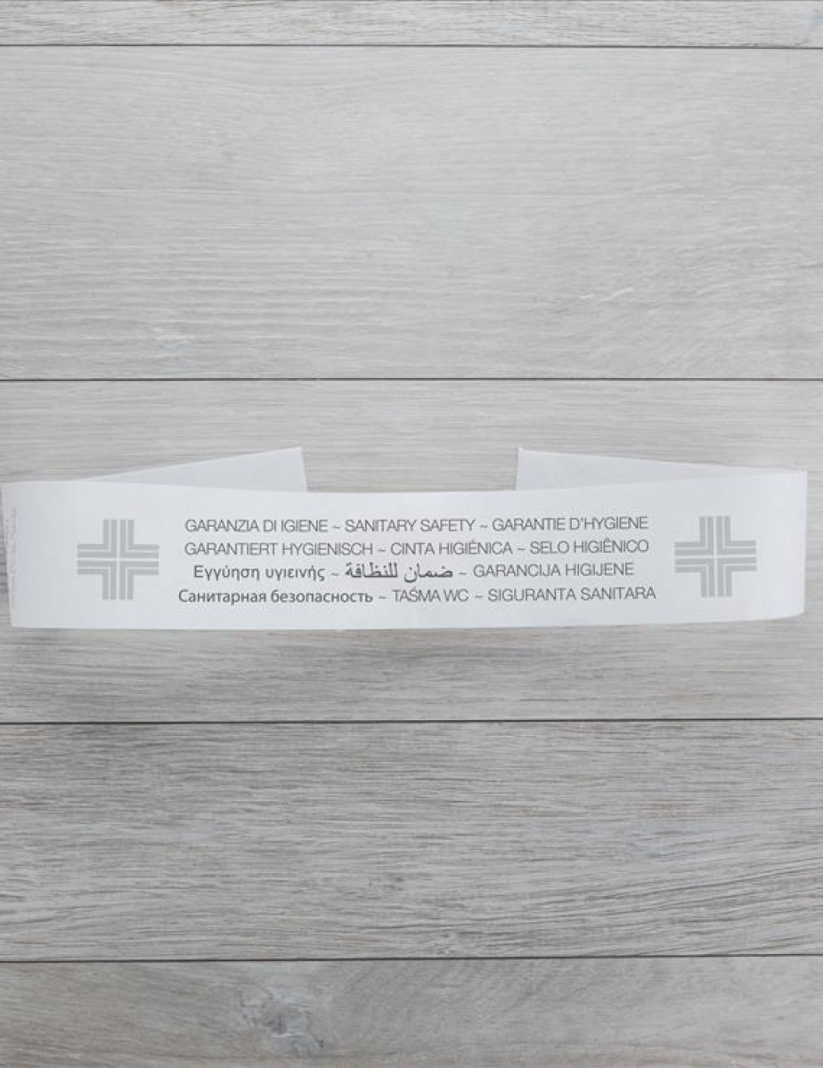 Fascia sigillo WC carta bianca 5x55 cm No Logo - cf 2000 pz