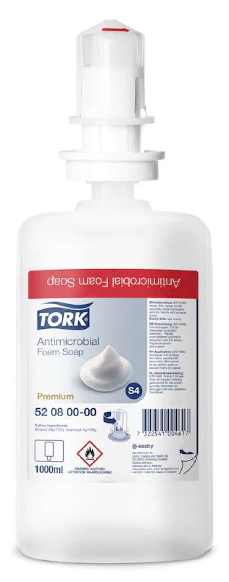 Sapone antimicrobico Tork PMC 1 lt S4 ct 6 pz