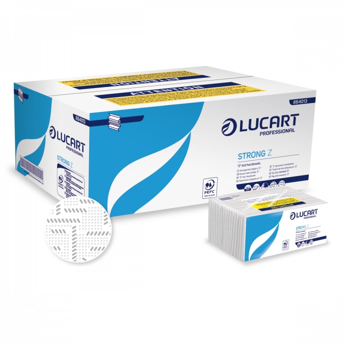 Asciugamani piegati a Z Lucart Strong 2 v 242 fogli 15 pz x ct
