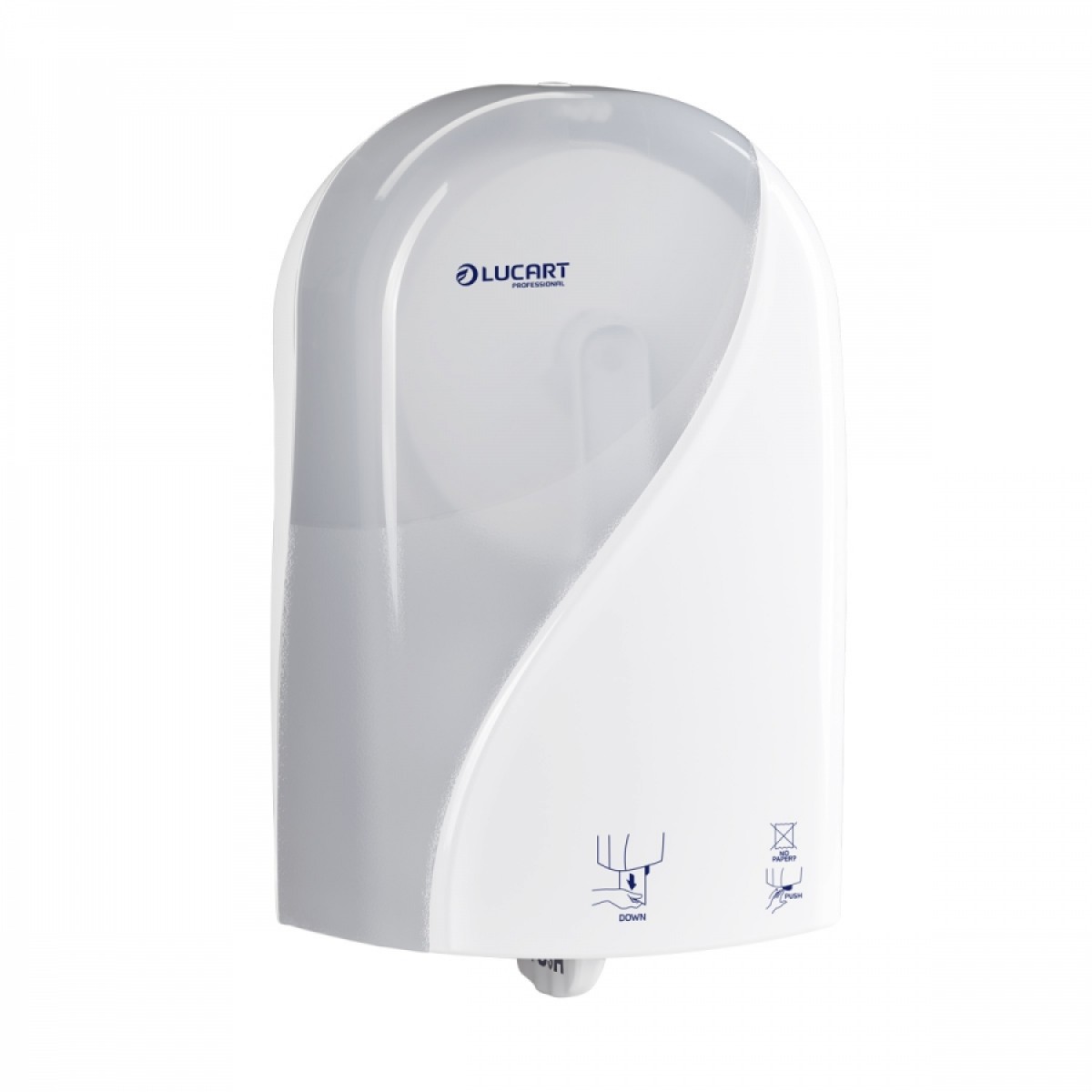 Dispenser carta igienica rotolo autocut Lucart Identity bia