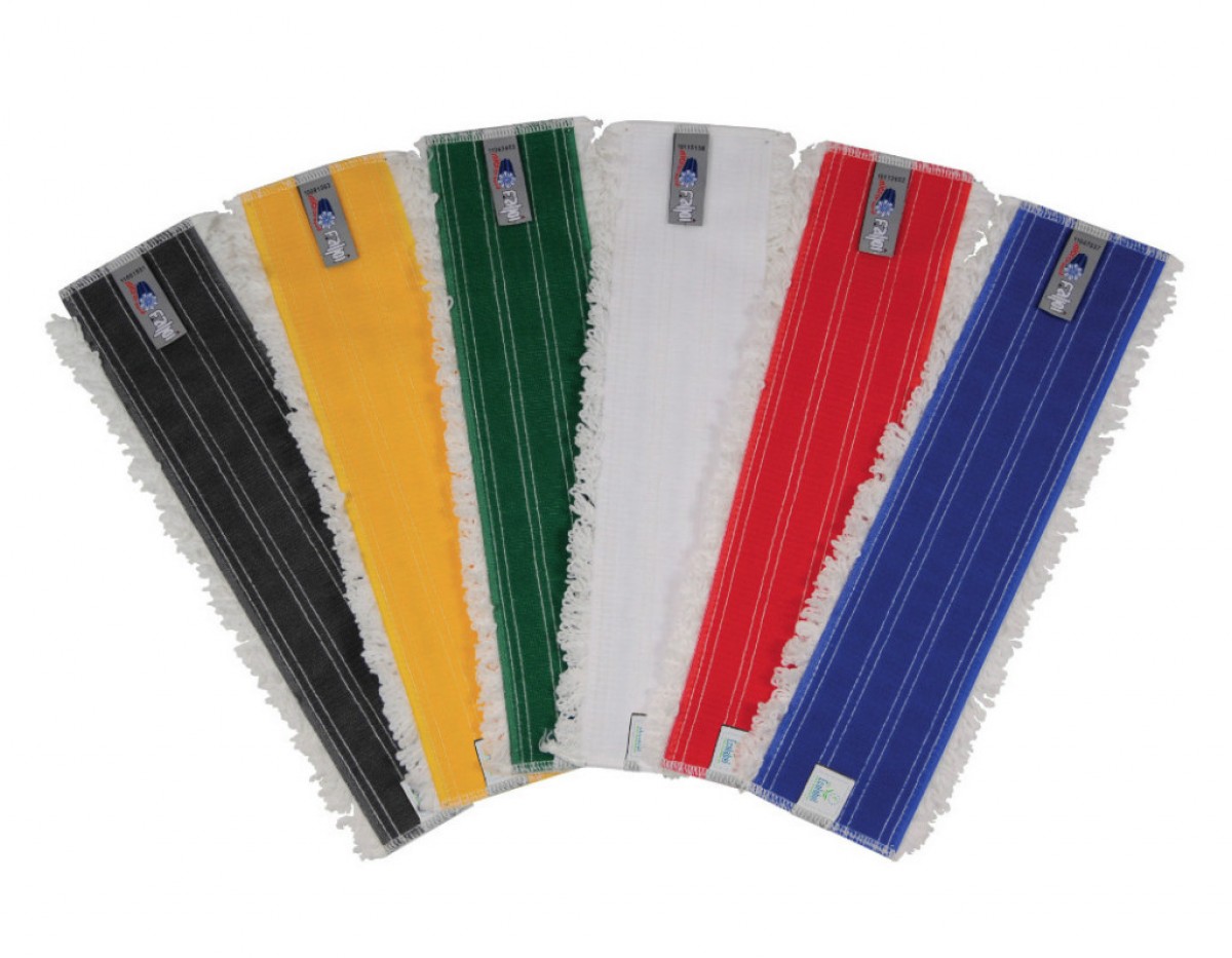 Frangia lavaggio microfibra Microrapid velcro 40 cm rosso