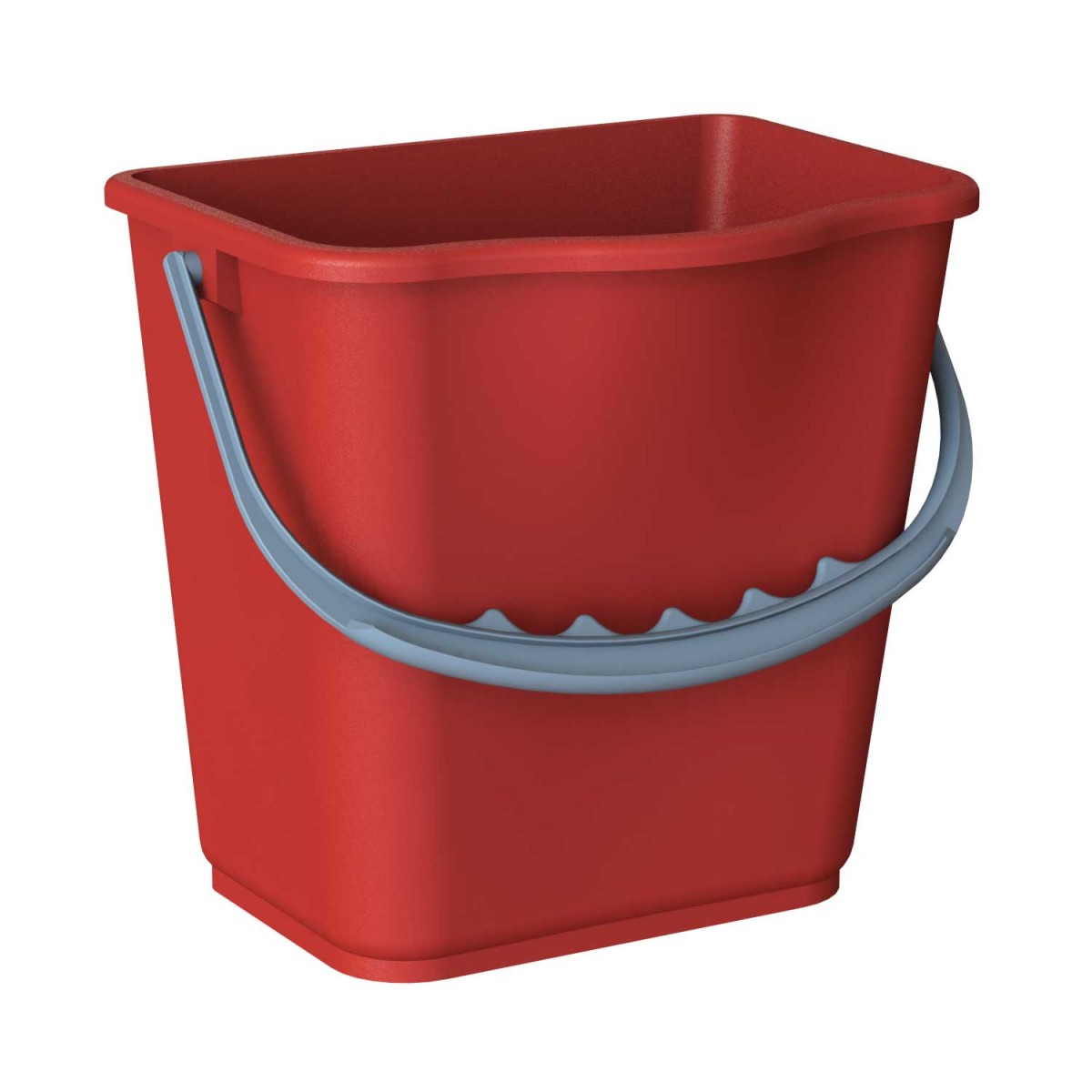 Secchio 5 lt rosso per carrello