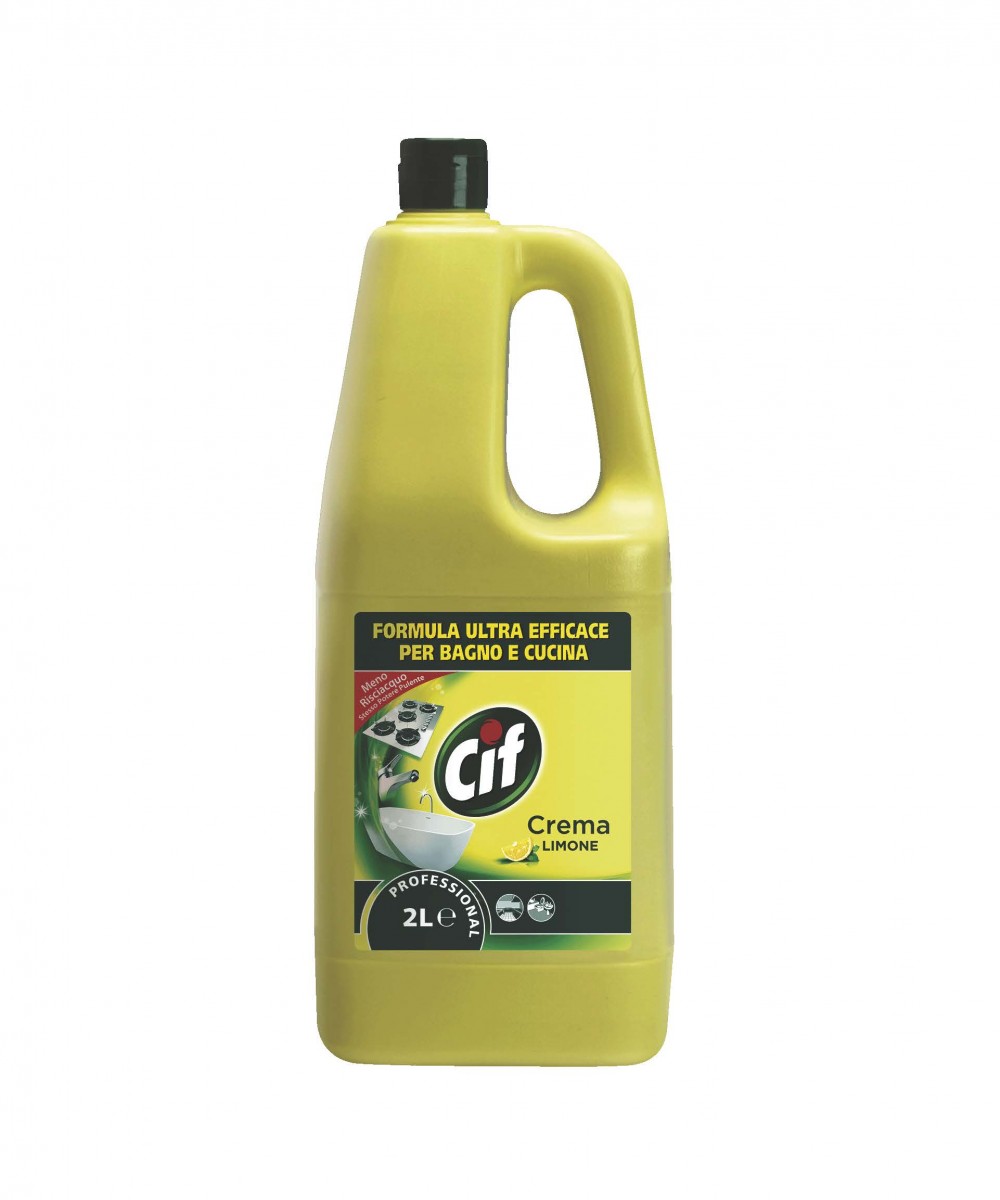 Cif Crema Limone detergente bagno e cucina 2 lt - 6 pz x ct