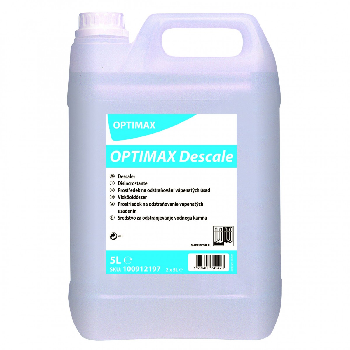 Optimax Descale disincrostante attrez. e lavastoviglie 5Lt - 2 ta x ct