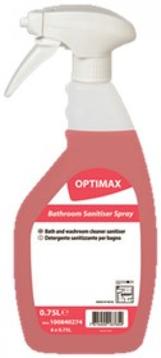 Optimax Bathroom Cleaner Spray det. disincrostante bagno 750 - 6 pz x ct
