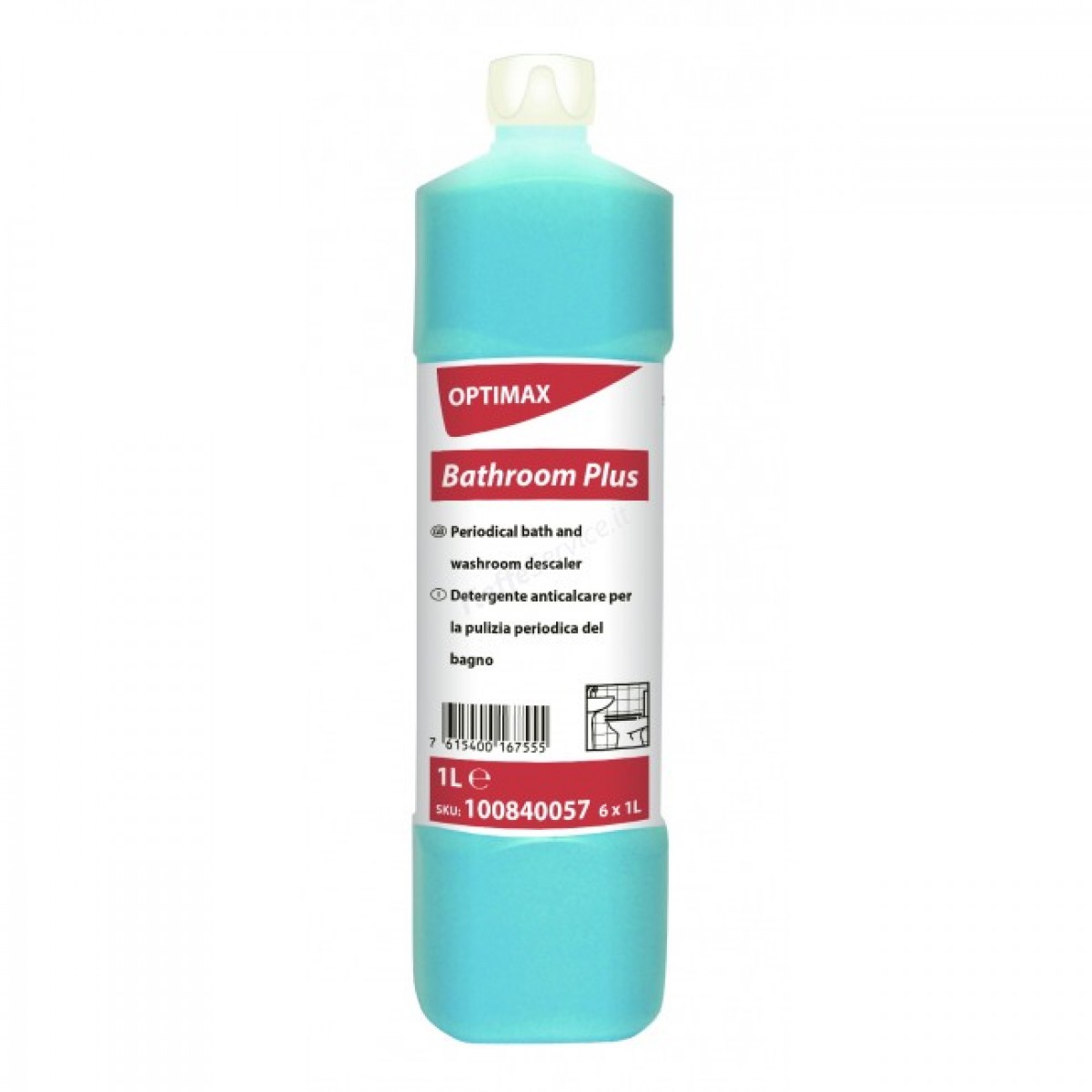 Optimax Bathroom Plus disincrostante bagno 1 lt. - 6 pz x ct