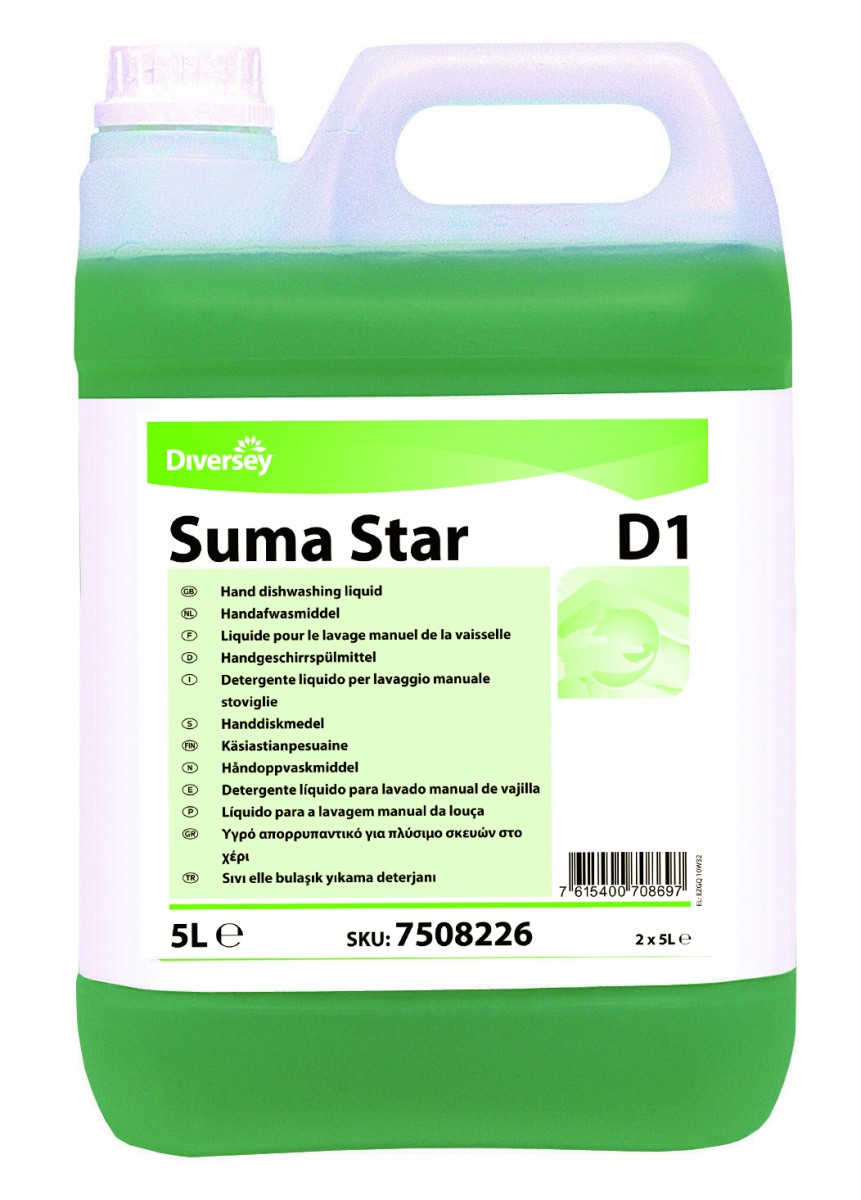 Suma Star D1 detergente piatti concentrato 5 lt - 2 ta x ct