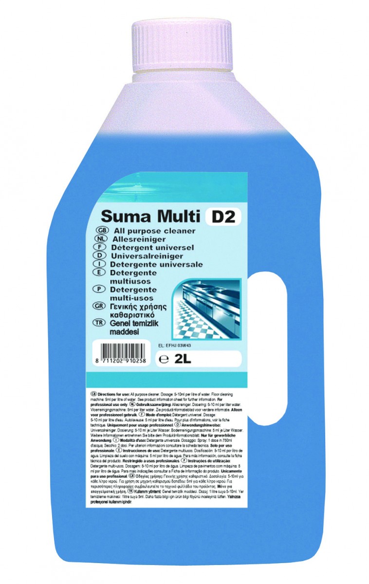 Suma Multi D2 flacone da lt.2+tappo dosatore - 6 pz x ct