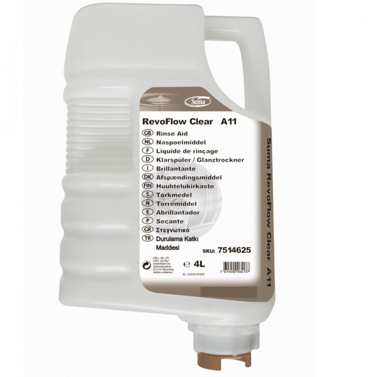 Suma Revoflow Clear A11 brillantante flacone 4lt.- 3 pz x ct