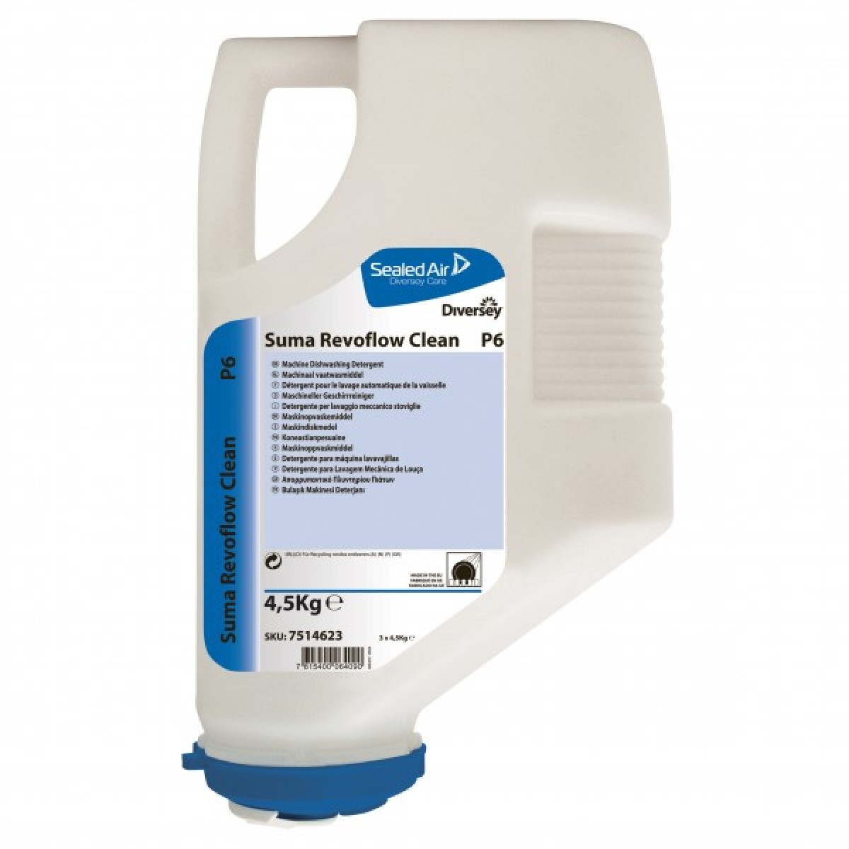 Suma Revoflow Clean P6 detergente flacone 4,5kg. - 3 pz x ct