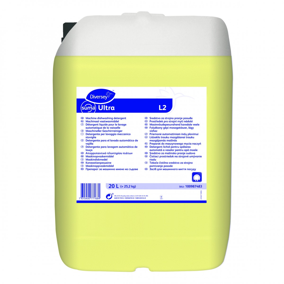 Suma Ultra L2 detergente conc. alta alcalinità no cloro 20 l