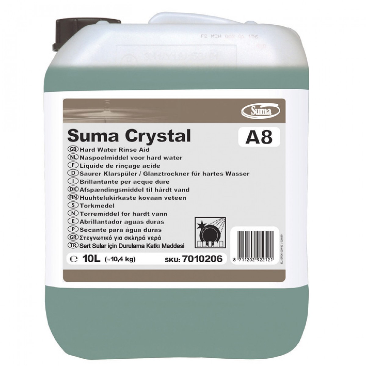 Suma Crystal A8 brillantante acq./dure 10lt.
