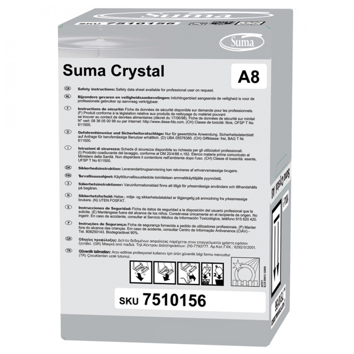 Suma Crystal A8 - SafePack brillantante S/V