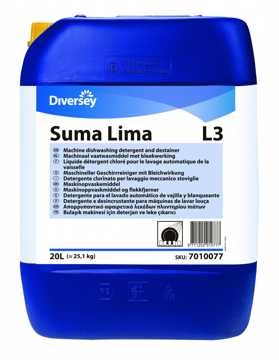 Suma Lima L3 detergente cloro acque medie dure 20 lt