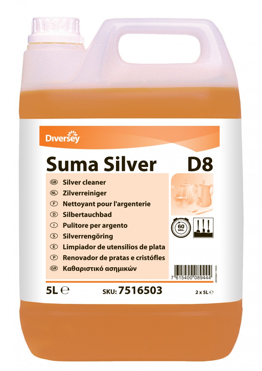 Suma Silver D8 detergente argento - 2 ta x ct