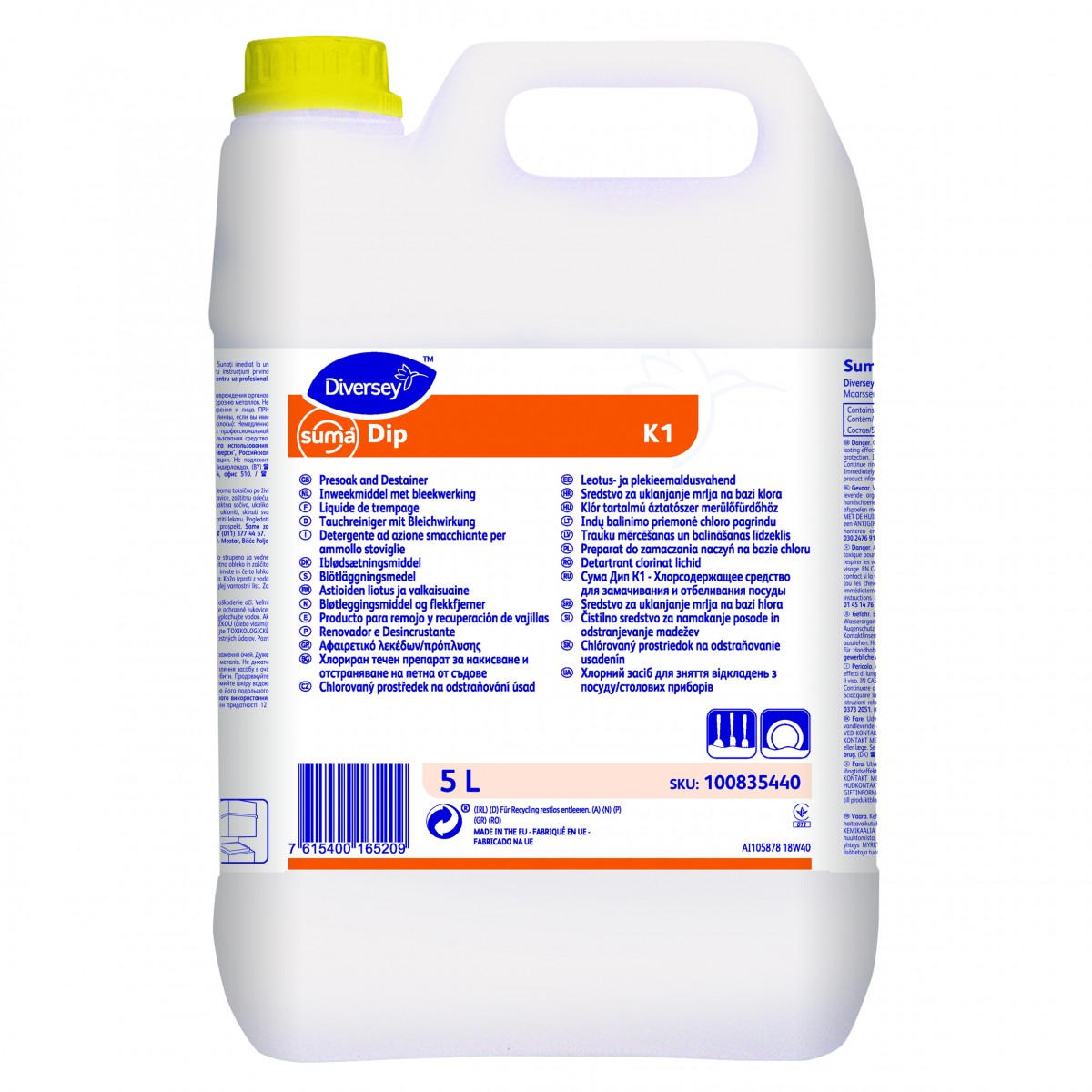 Suma Dip K1 detergente per ammollo tan 5 lt - 2 ta x ct