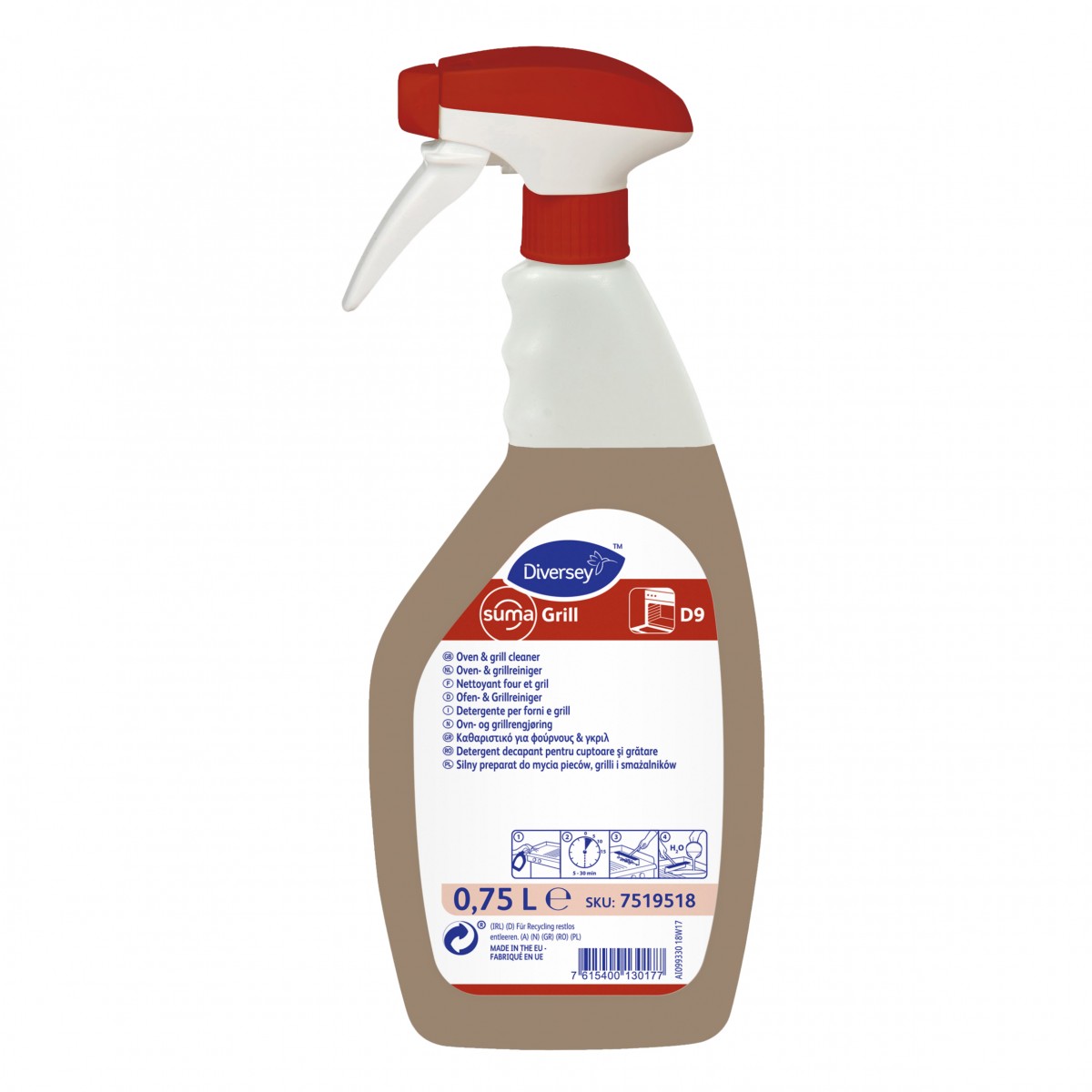 Suma Grill D9 750 ml. + spruzzatori - 6 pz x ct