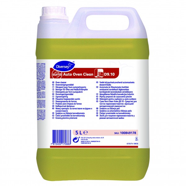 Suma auto oven clean D9.10 detergente per forni autopulenti 5 lt - 2 ta x ct