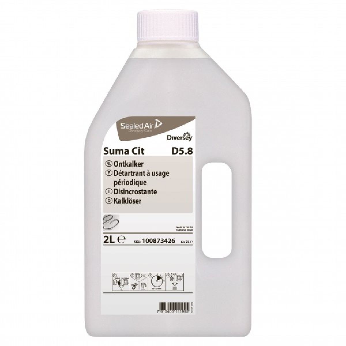 Suma Cit D5.8 Disincrostante Acido Conf. 2 Lt - 6 pz x ct
