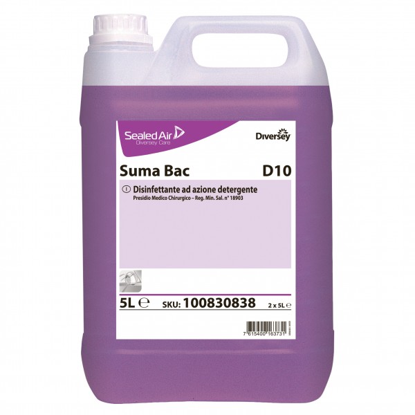 Suma Bac D10 disinfettante detergente 5 lt - 2 ta x ct