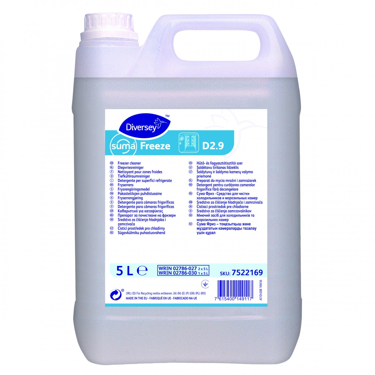 Suma Freeze D2.9 detergente liquido celle frigorifere 5 lt - 2 ta x ct