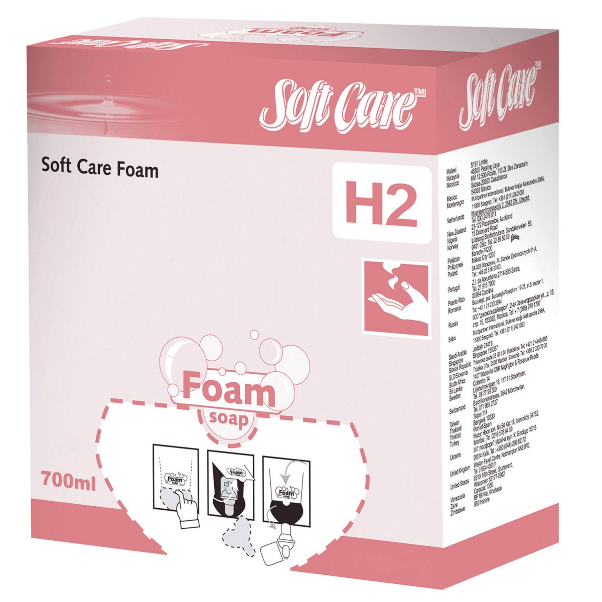 Soft Care Foam sapone schiuma cartuccia 700 ml - 6 pz x ct