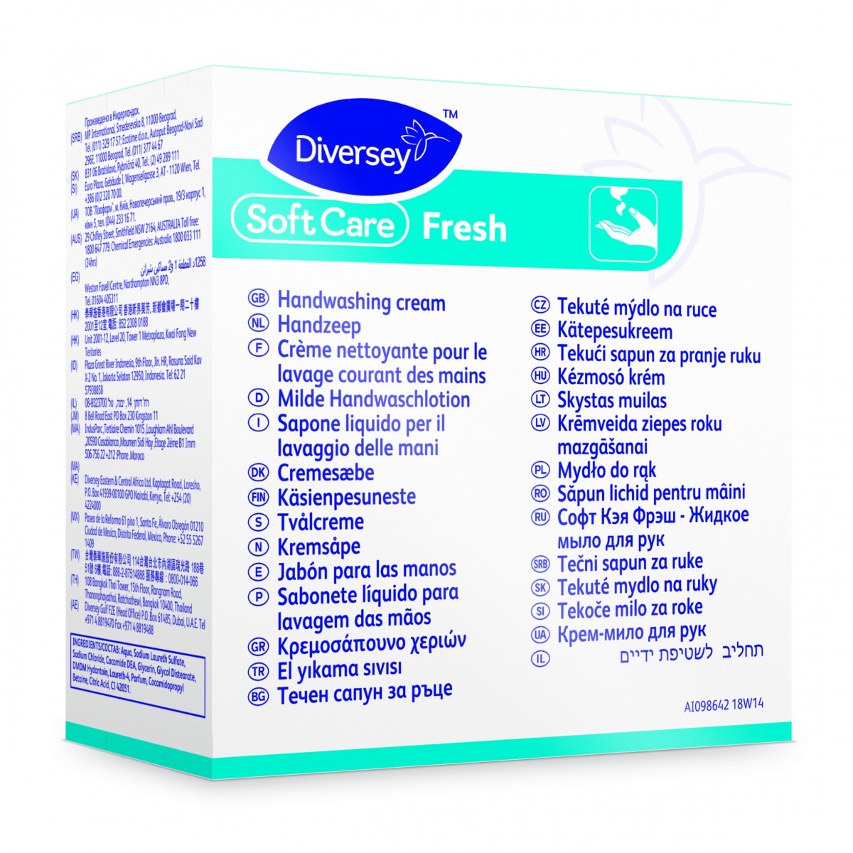 Soft Care Fresh detergente lavamani delicato - 6x800 ml