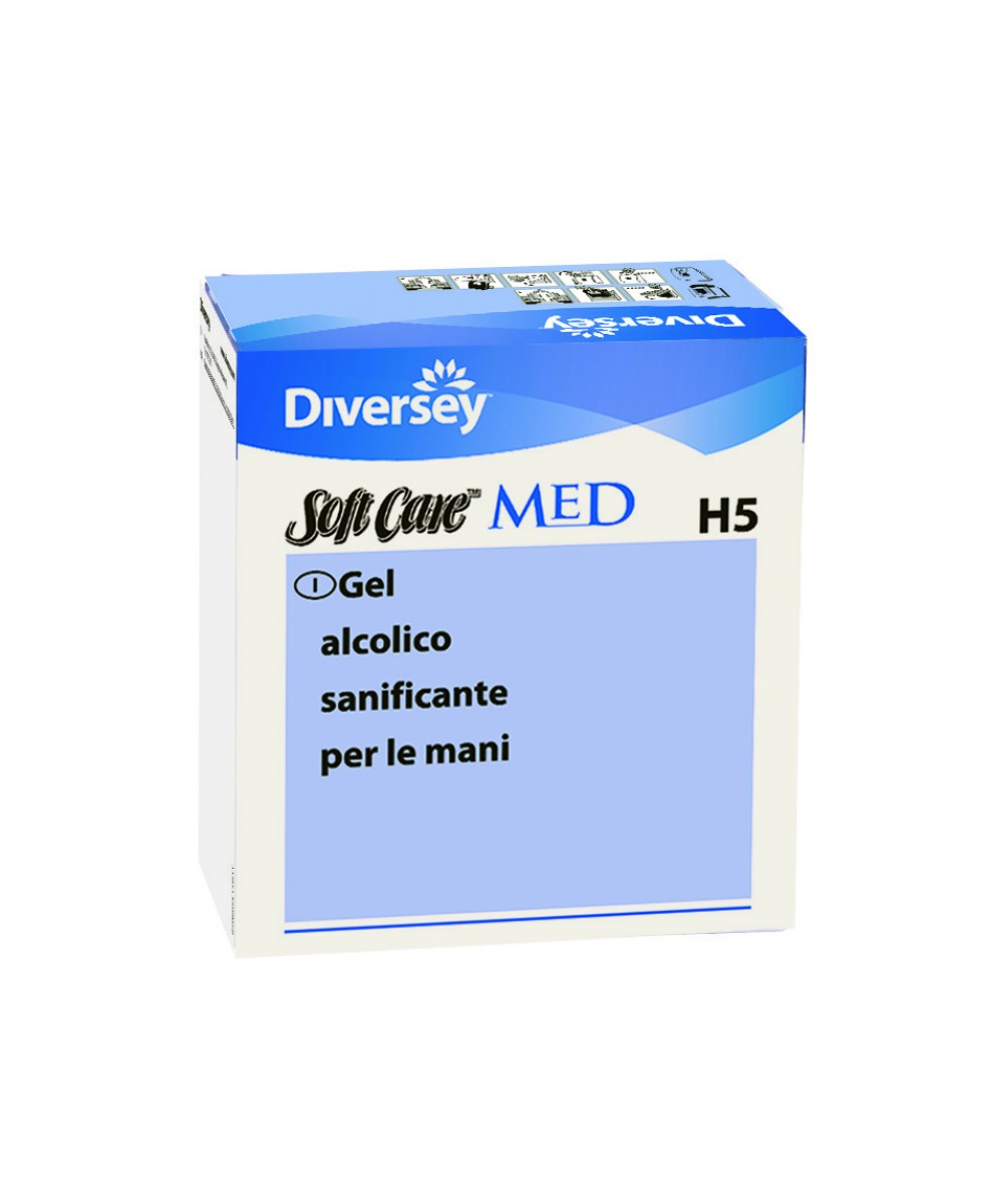 Soft Care Med H5 gel disinfettante mani 800 ml - 6 pz x ct