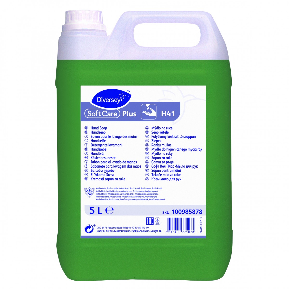 Soft Care Plus H41 detergente lavamani antibatterico 5 lt - 2 ta x ct