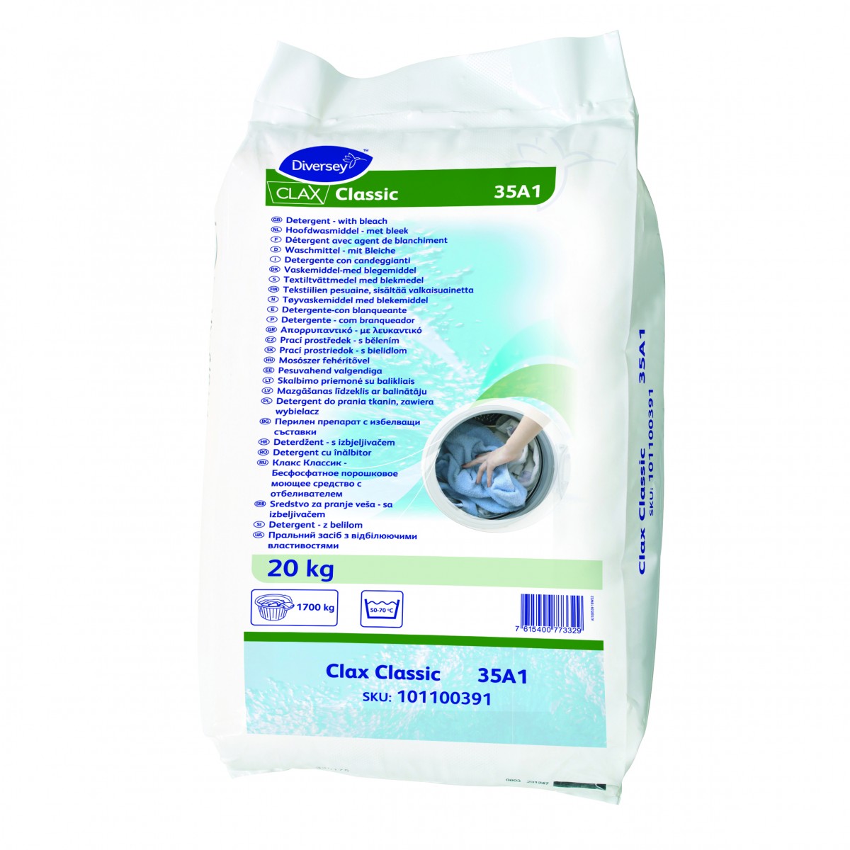 Clax Classic 35A1 detergente polvere 20kg.